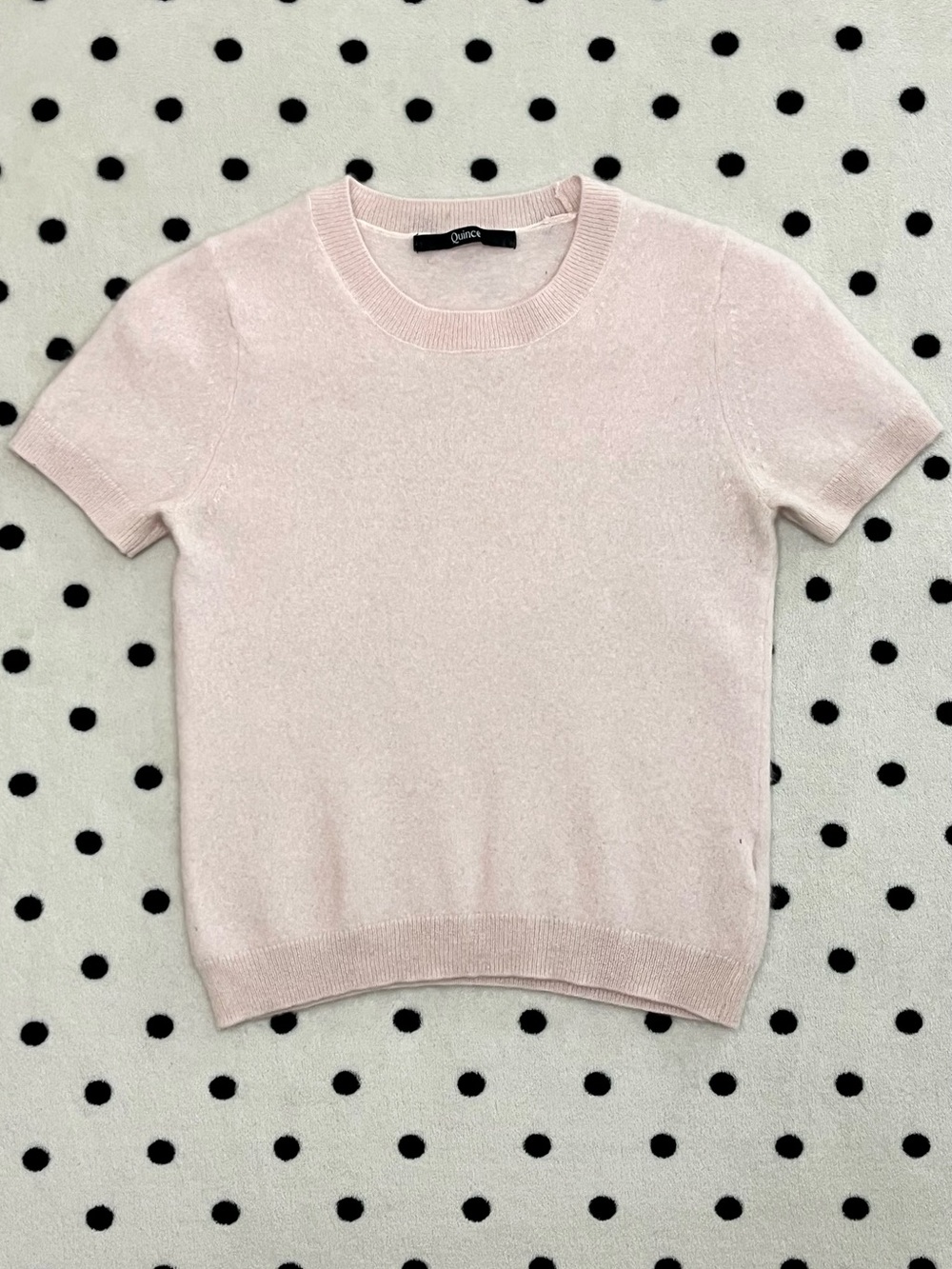 Quince Cashmere Short Sleeve Knit Baby Tee Size M